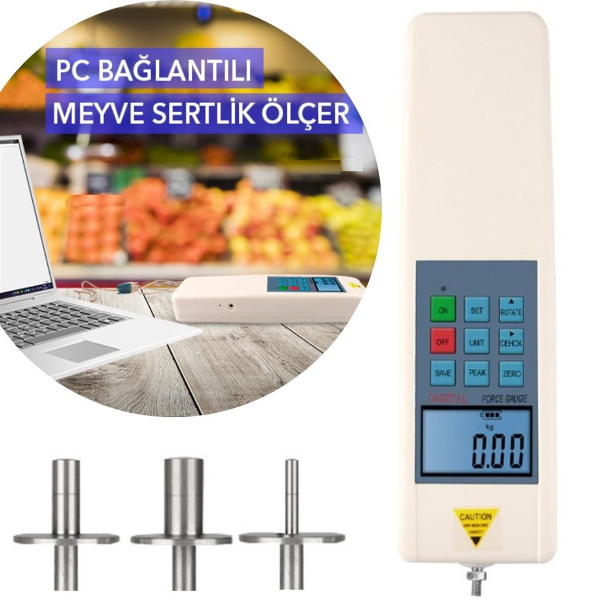Loyka GY-4 Dijital Meyve Sertlik Ölçer Penetrometre