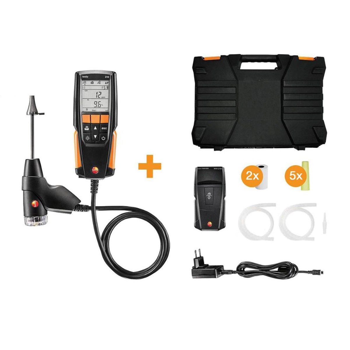 Testo 310 Baca Gazı Analiz Cihazı (Yazıcılı Set)