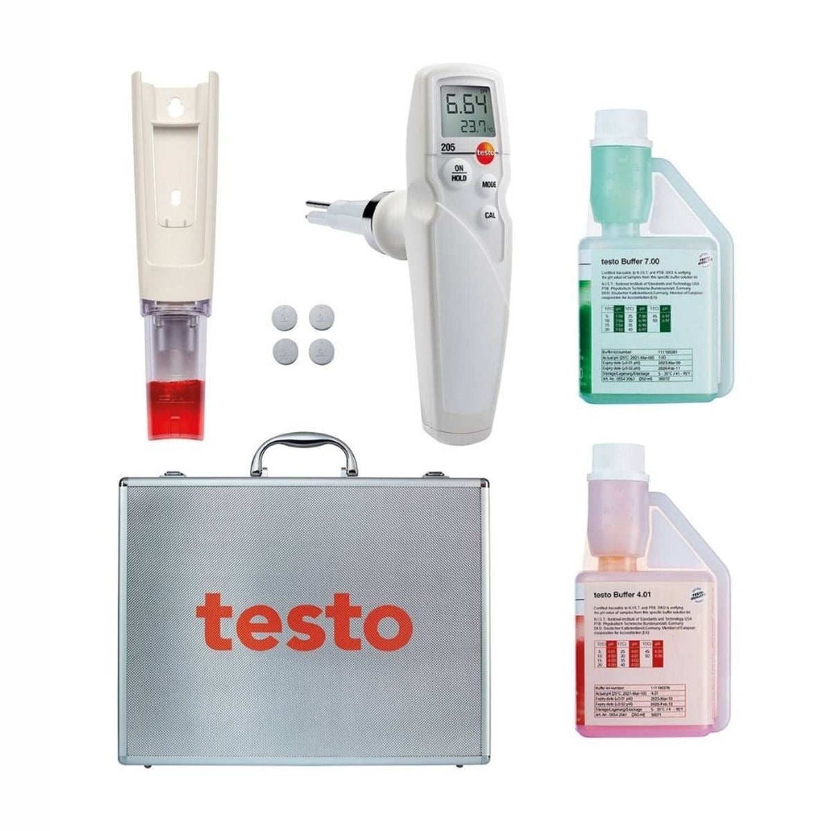 Testo 205 Et Gıda Ph ve Sıcaklık Ölçer (Çantalı Set)