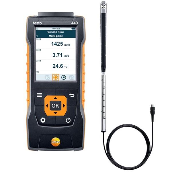 .Testo 440 Hava Hızı ve Hacimsel Debi Ölçer | Mini Pervane Problu ENJEKTÖRbrand> zoofarm