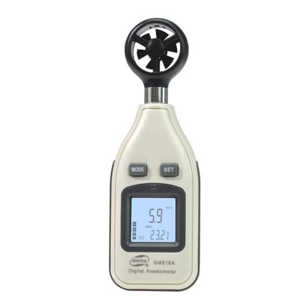 .Benetech GM816A Rüzgar Hızı ve Sıcaklık Ölçer RÜZGAR ÖLÇER ANEMOMETREBenetech zoofarm