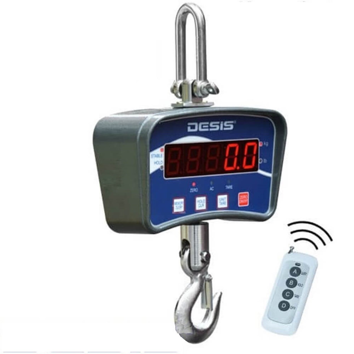 Desis OCS-B Dijital Vinç Baskülü - Hassasiyet: 0,5 kg. Max: 1000 kg.