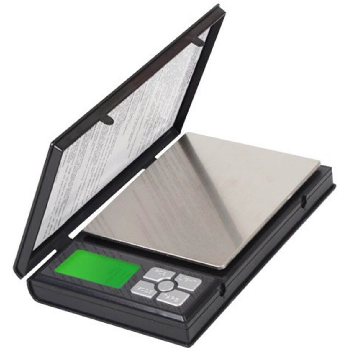 Notebook Kapaklı Cep Terazisi - Hassasiyet: 0,01 gr. Max: 500 gr.