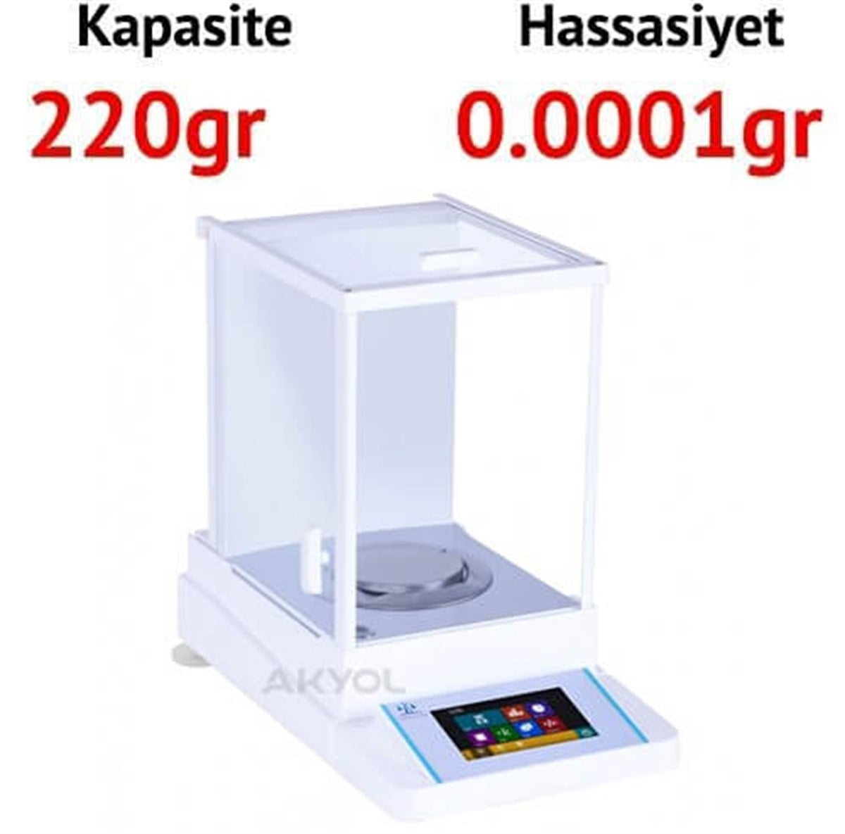.WSA-224T Dokunmatik Ekranlı Analitik Terazi (220 GR) TÜM ÖLÇÜM CİHAZLARIOLCUMCİHAZFİYAT zoofarm