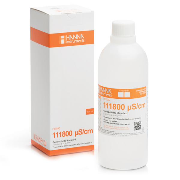 Hanna HI7035L İletkenlik 111800 µS/cm Kalibrasyon Çözeltisi 500mL Kalibrasyon Sıvılarıbrand> zoofarm
