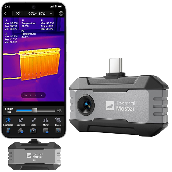 Thermal Master P1 iOS ve Android Uyumlu Mobil Termal Kamera Termal Kamerabrand> zoofarm