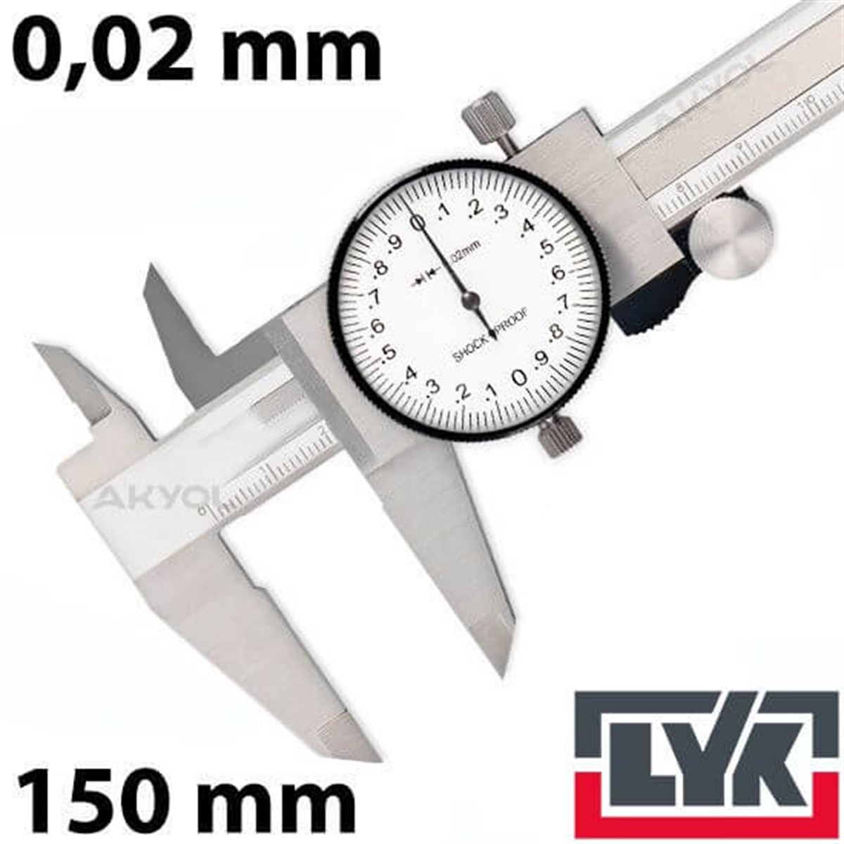 .LYK 5105 Saatli Kumpas 0-150 mm TÜM ÖLÇÜM CİHAZLARIOLCUMCİHAZFİYAT zoofarm