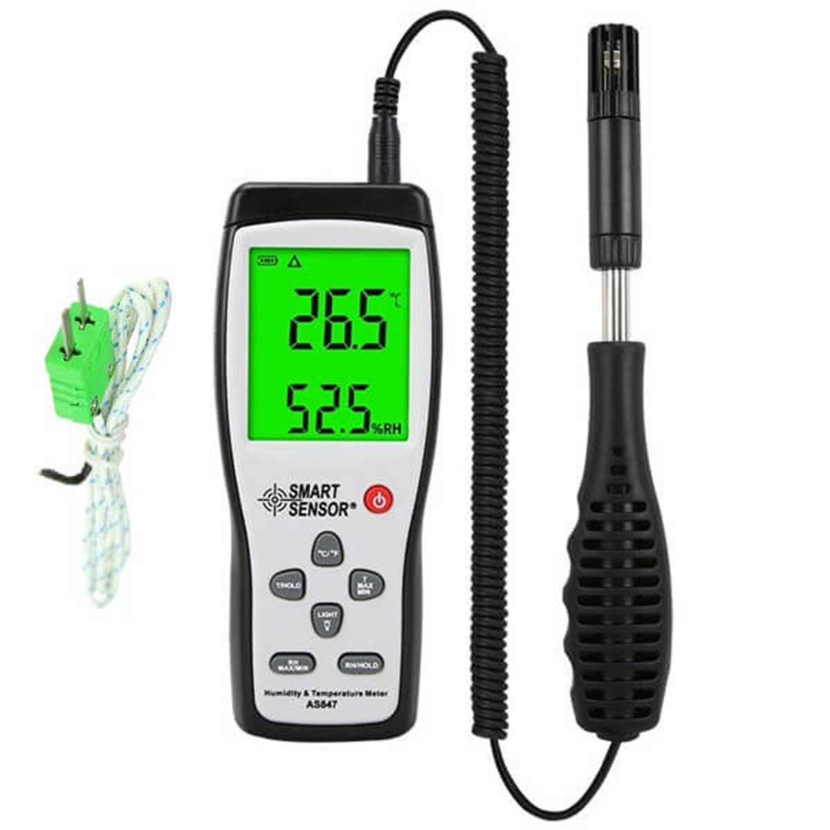 .Smart Sensor AS 847 Problu Sıcaklık ve Nem Ölçer TÜM ÖLÇÜM CİHAZLARISMART zoofarm