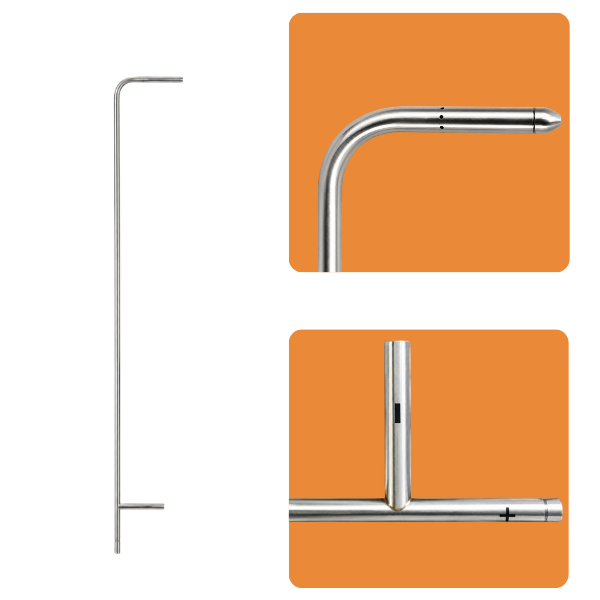 Testo 0635 2045 Pitot Tüpü | 500 mm Uzunluk | Ø 7 mm Manometrebrand> zoofarm