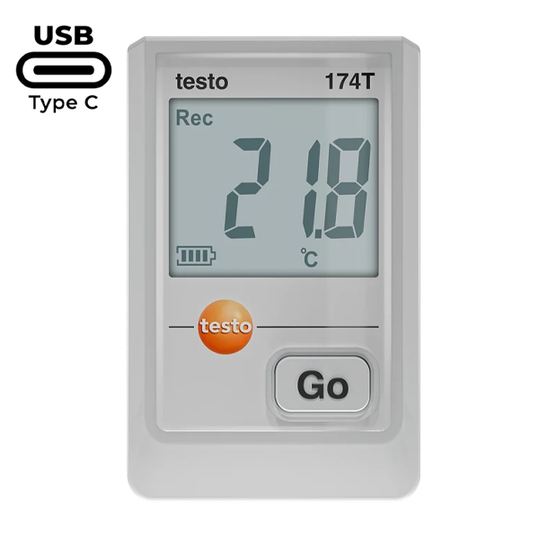 Testo 174T USB-C Girişli Mini Sıcaklık Kayıt Datalogger Cihazı | Beyaz ENJEKTÖRbrand> zoofarm