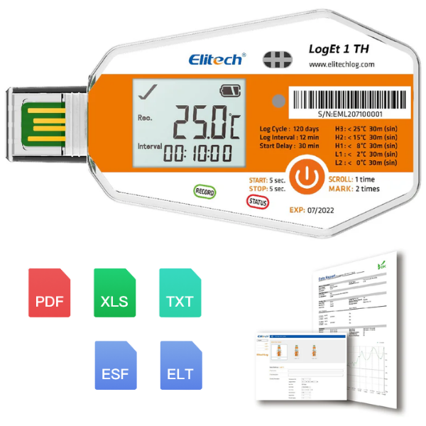 Elitech LogEt 1 TH Tek Kullanımlık Sıcaklık Nem Kayıt Cihazı Datalogger Datalogger Çeşitleribrand> zoofarm