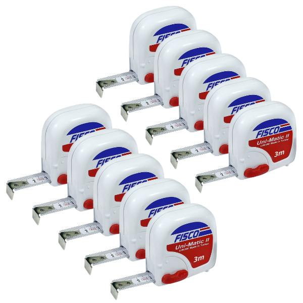 Fisco Uni-Matic II UM3M 3 Metre Şerit Metre | 10'lu Paket Şerit Metrebrand> zoofarm
