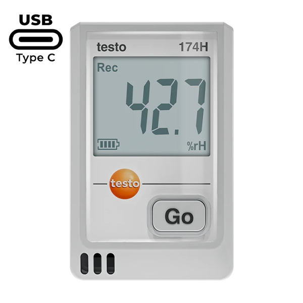 Testo 174H USB-C Girişli Sıcaklık ve Nem Kayıt Datalogger Cihazı | Beyaz ENJEKTÖRbrand> zoofarm