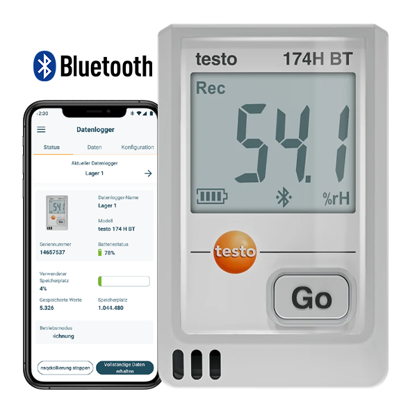 Testo 174T BT Akıllı Sıcaklık Kayıt Datalogger Cihazı | Beyaz Datalogger Çeşitleribrand> zoofarm