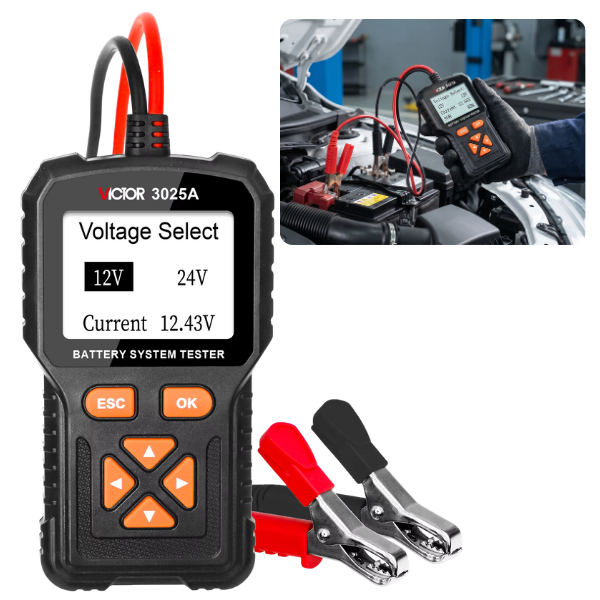 VICTOR 3025A Dijital Akü Test Cihazı | 12V / 24V Elektrik Ölçüm Cihazlarıbrand> zoofarm