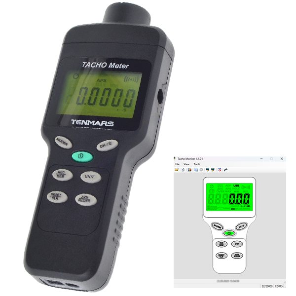 Tenmars TM-4100DN Temassız Devir Ölçer | Datalogger Özellikli Devir Ölçer Takometrebrand> zoofarm