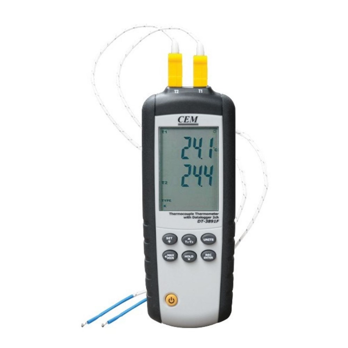 .Cem DT-38F Sıcaklık Kayıt Cihazı 2 Kanallı Datalogger ENJEKTÖROLCUMCİHAZFİYAT zoofarm