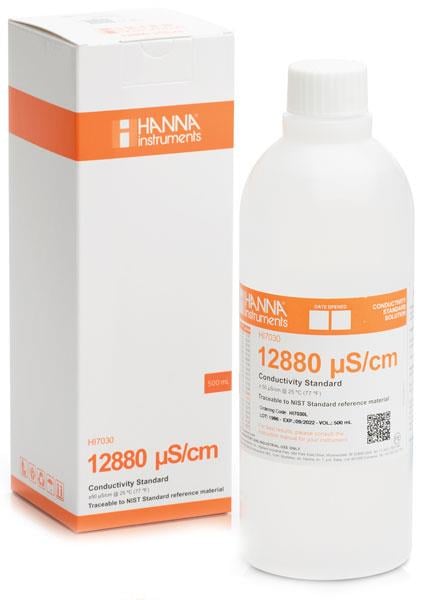 .Hanna HI7030L İletkenlik 12880 µS/cm Kalibrasyon Çözeltisi 500mL ENJEKTÖRbrand> zoofarm