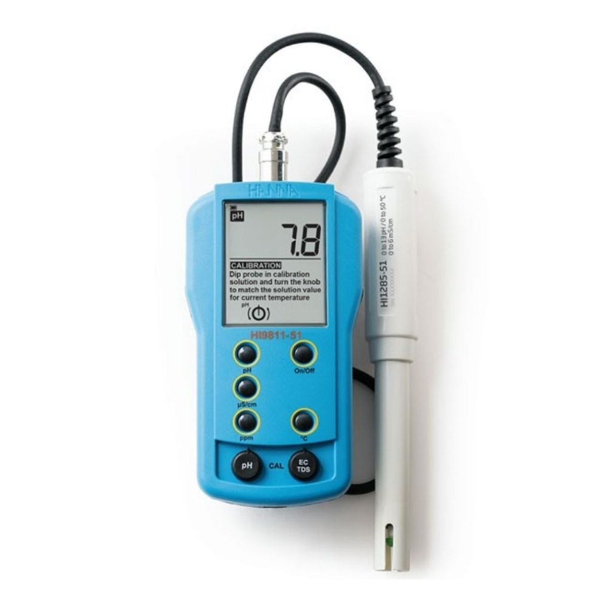 .Hanna HI 9811-51 Harici Problu pH / EC / TDS / Sıcaklık Ölçer INJECTORSbrand> zoofarm