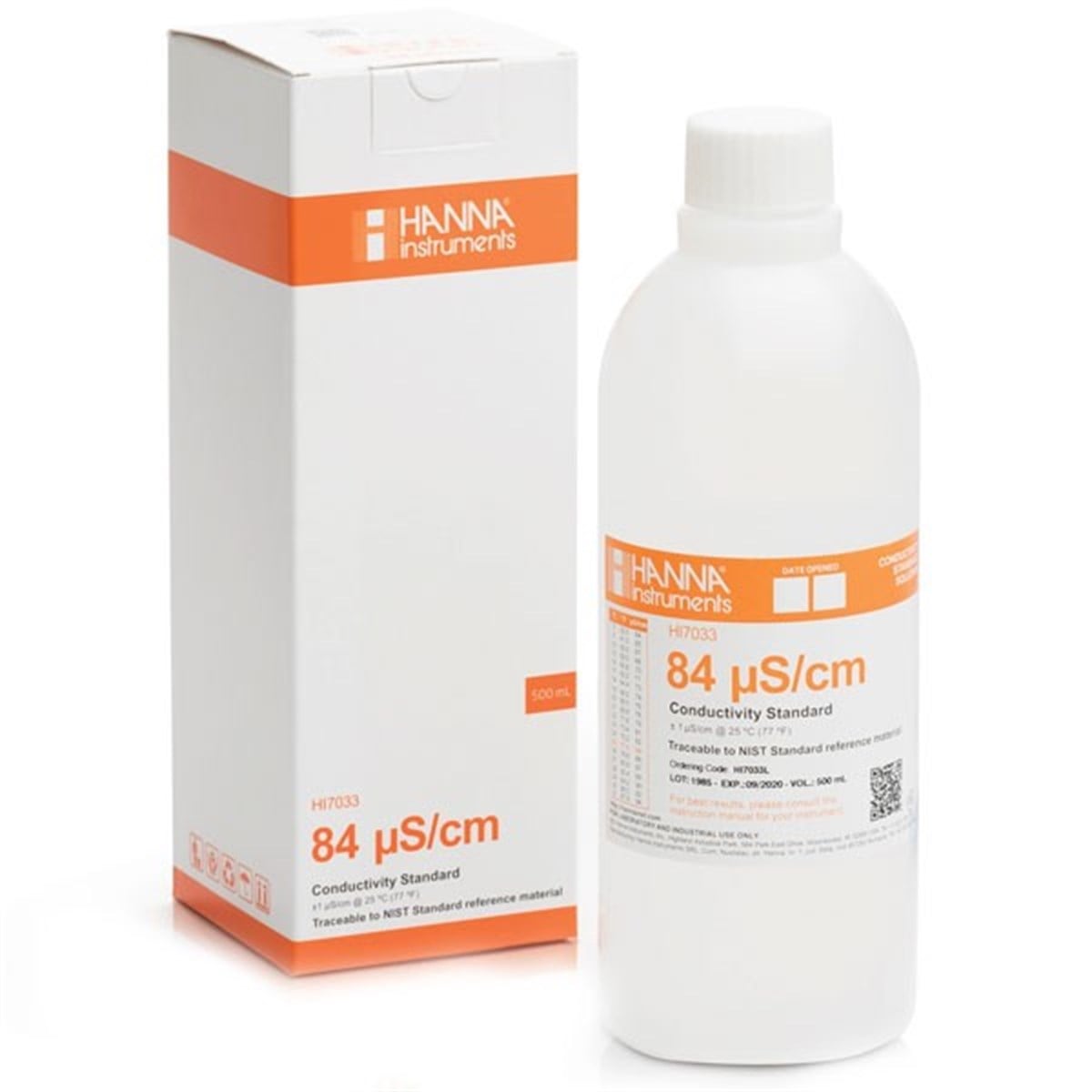 .Hanna HI7033L İletkenlik 84µS/cm Kalibrasyon Çözeltisi 500mL ÇİFTLİK YARDIMCI EKİPMANLARIOLCUMCİHAZFİYAT zoofarm