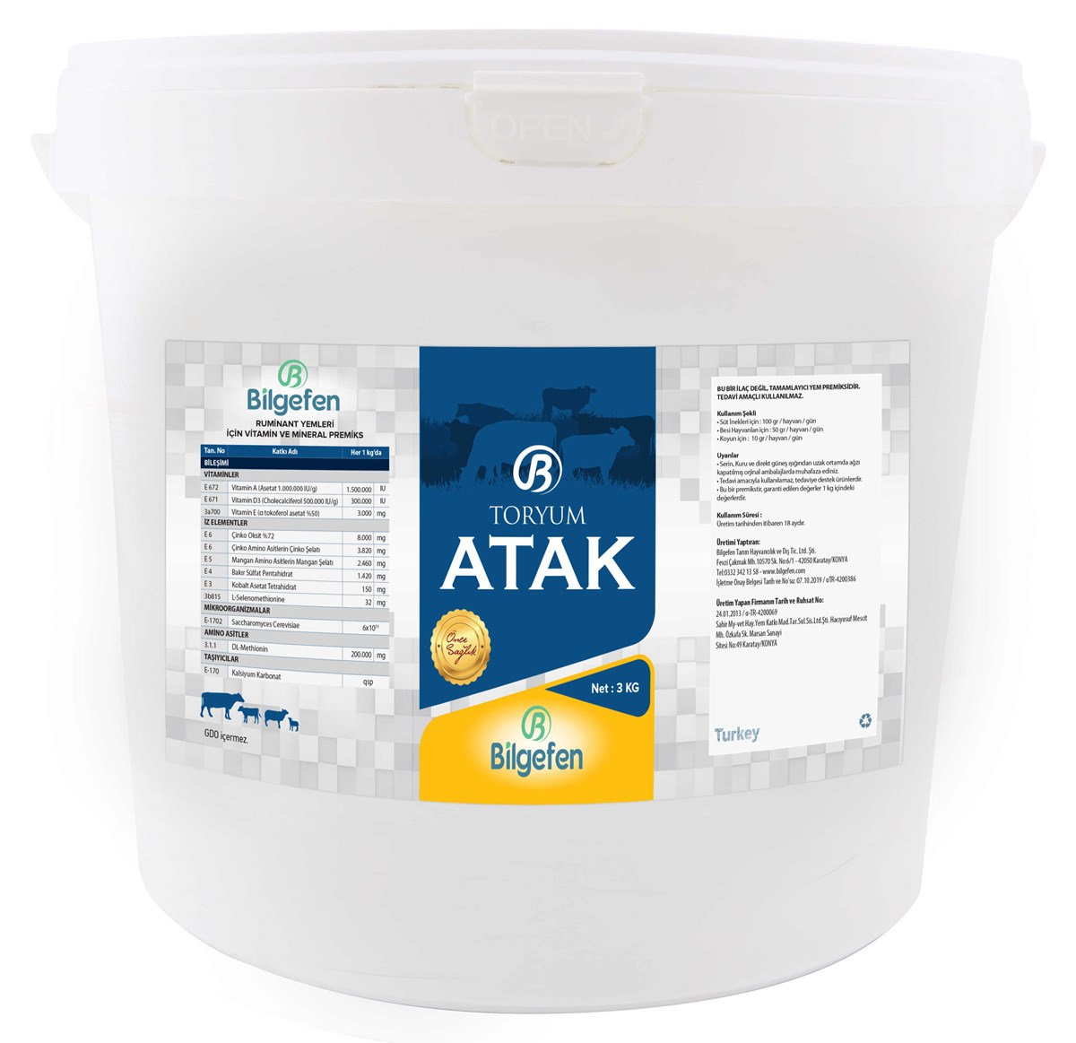 TORYUM ATAK 3 KG