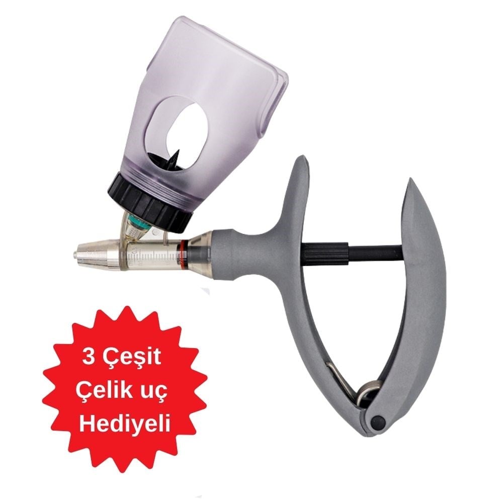 Veteriner Sürekli Enjektör 2 ml | Otomatik Aşı TabancasıENJ MATİK VETERİNER OTOMATİK ŞİŞE APARATLI ENJEKTÖR 2 ML. INJECTORSZOOFARM zoofarm