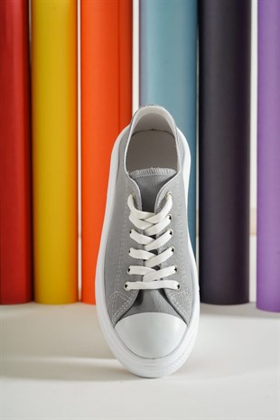 Gwenliza Base Unisex Gri  Kalın Taban Spor Ayakkabı