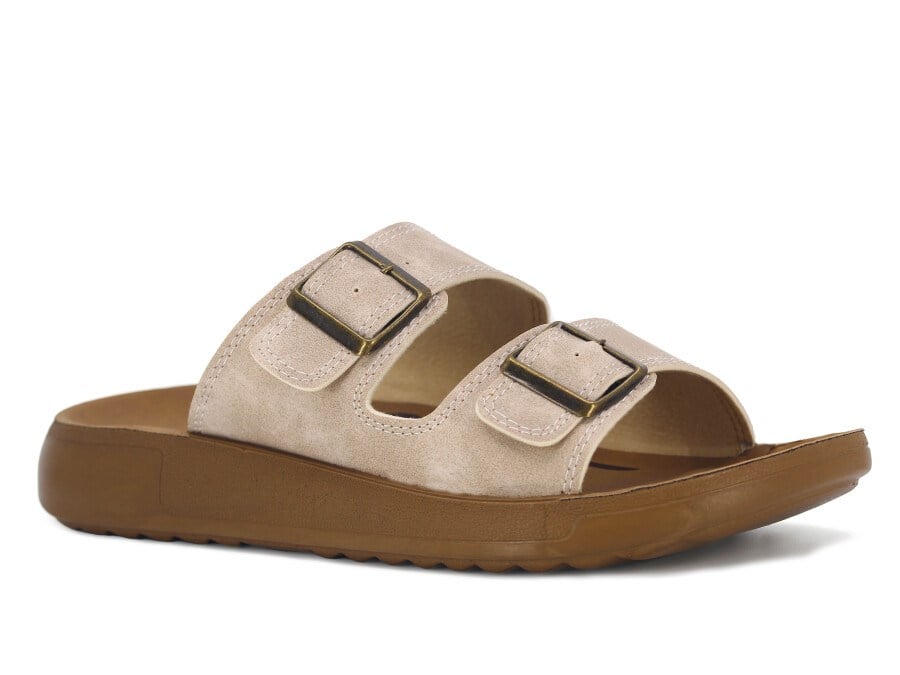 Summer Bej Erkek Günlük Yüksek Taban Terlik - Gwnlz5352 