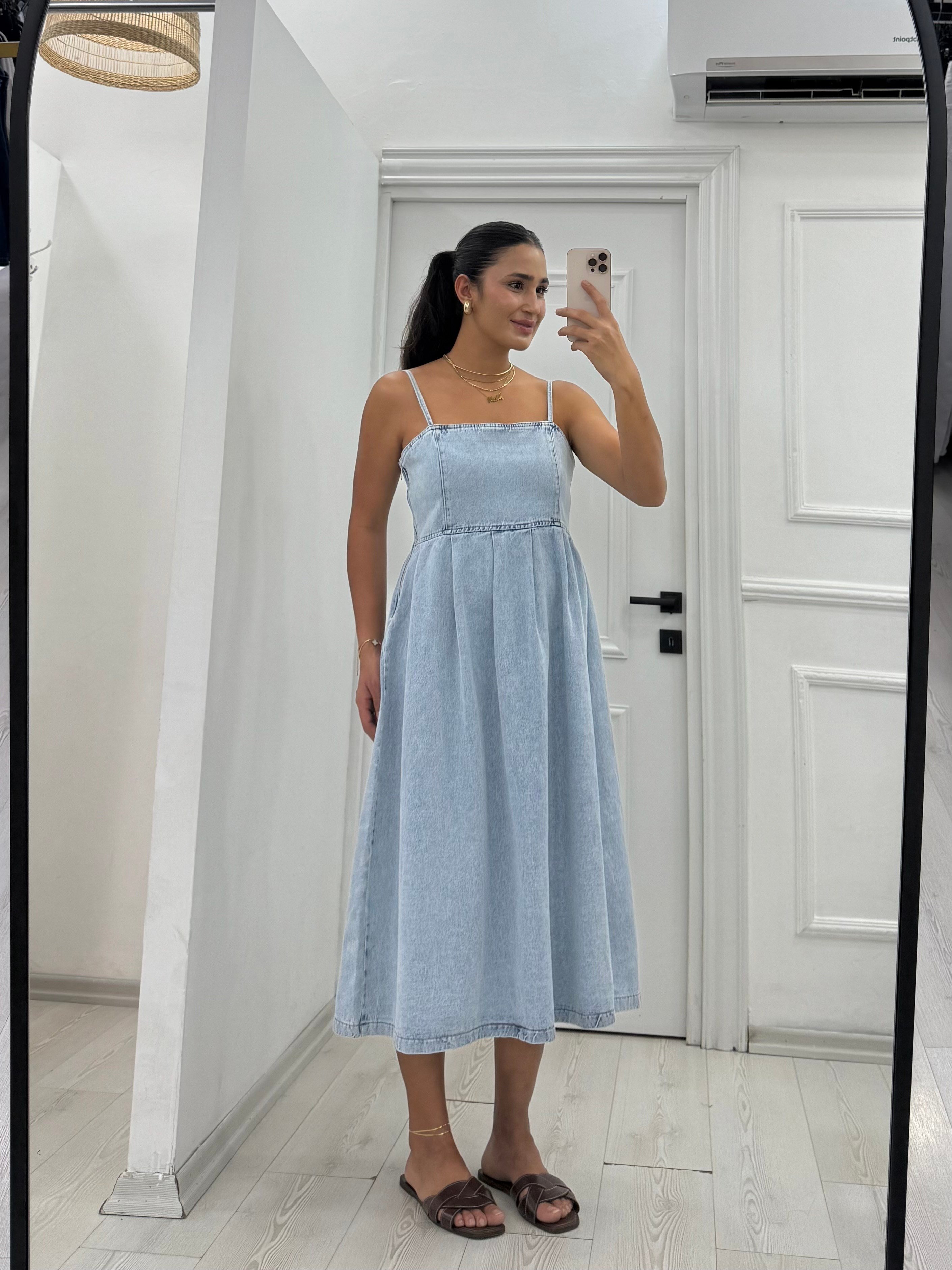  Denim Çan Elbise