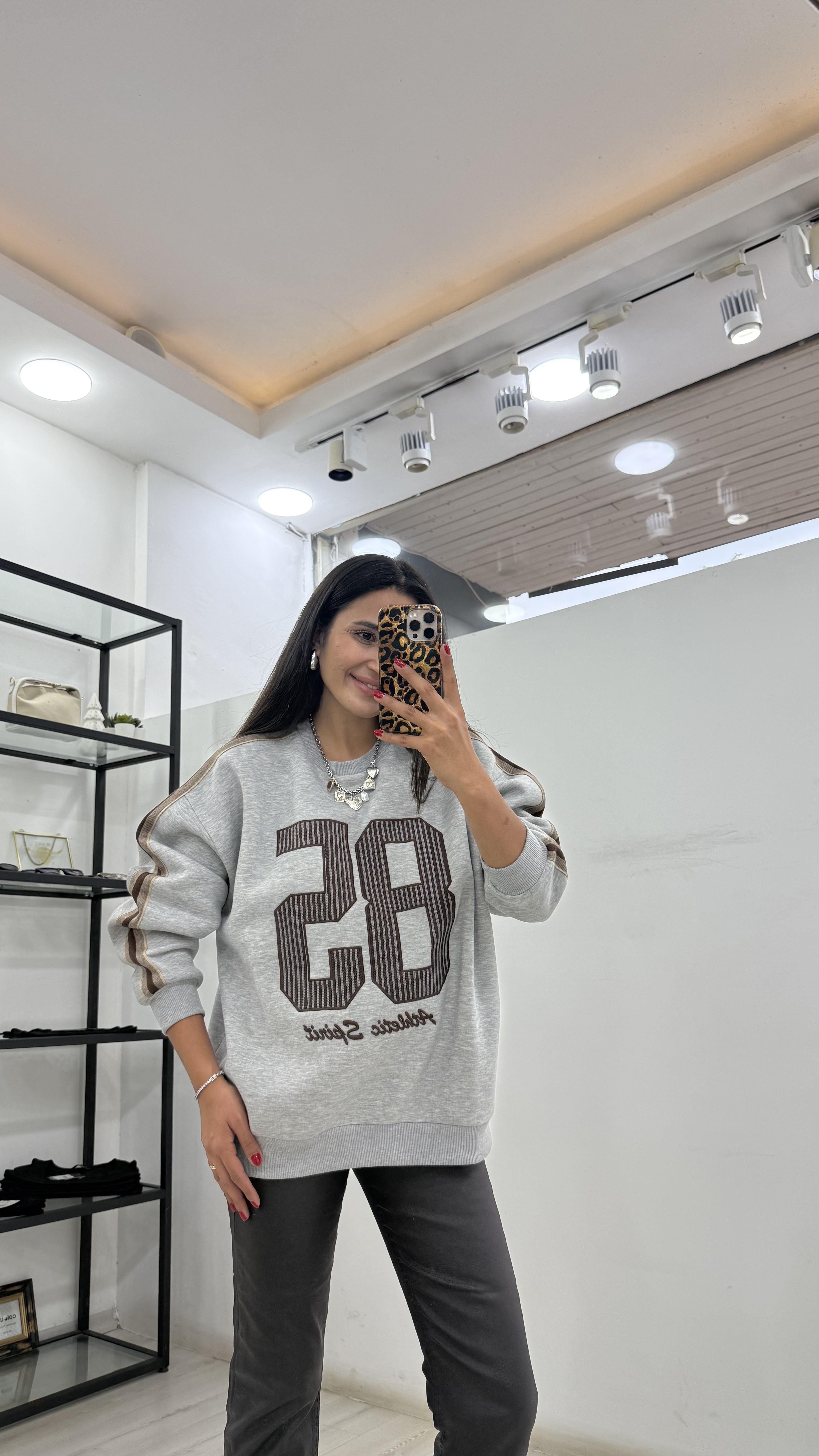 Kolu Şerit Detay Sweat 