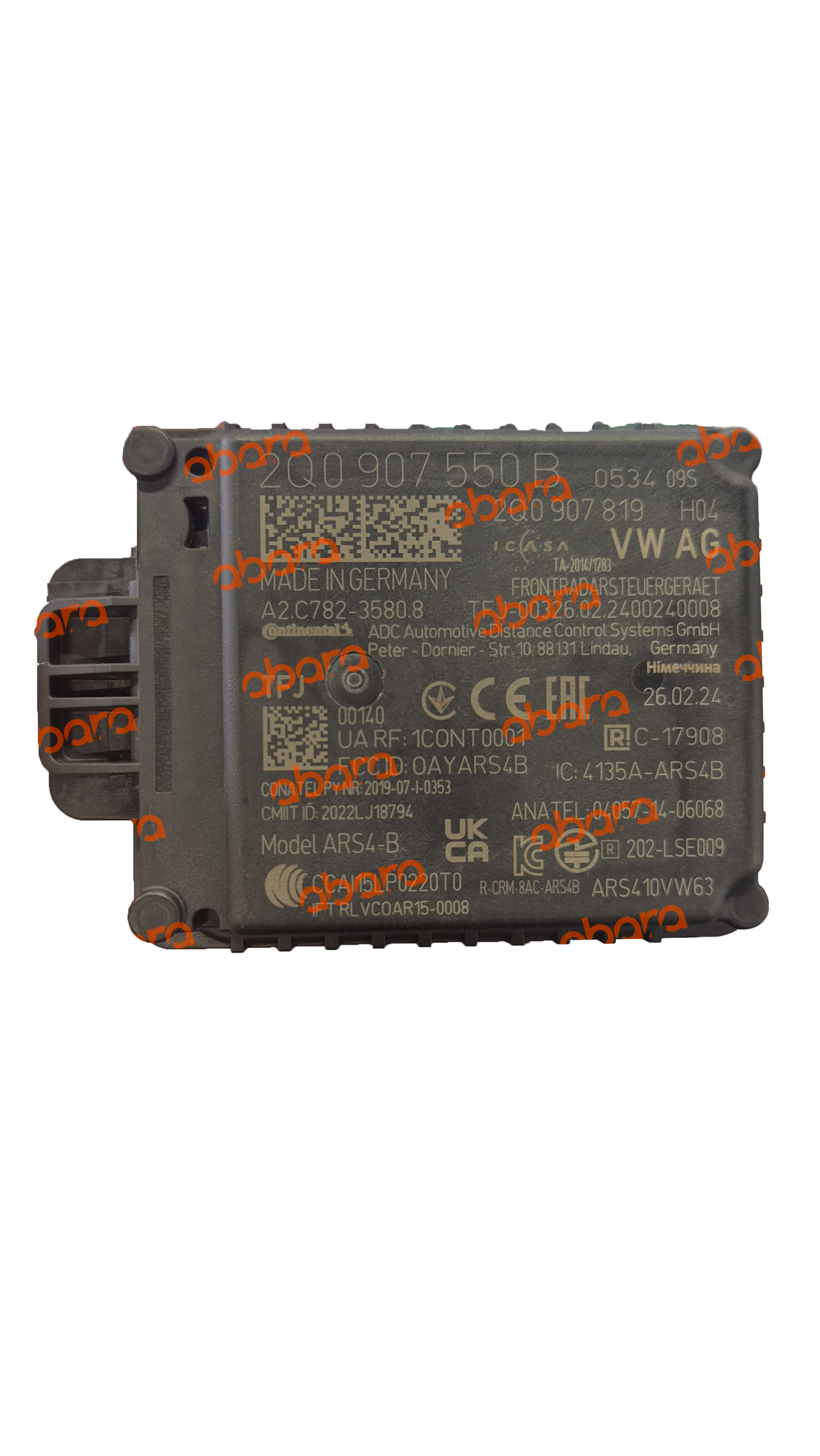 2Q0907550B  RADAR SENSÖRÜ - RADAR BEYNİ - RADAR MODÜLÜ