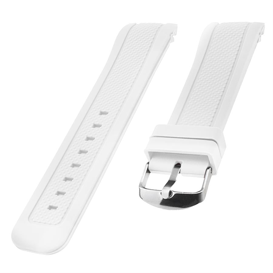  Armani Uyumlu S01A1-W Beyaz Silikon Saat Kordonu 