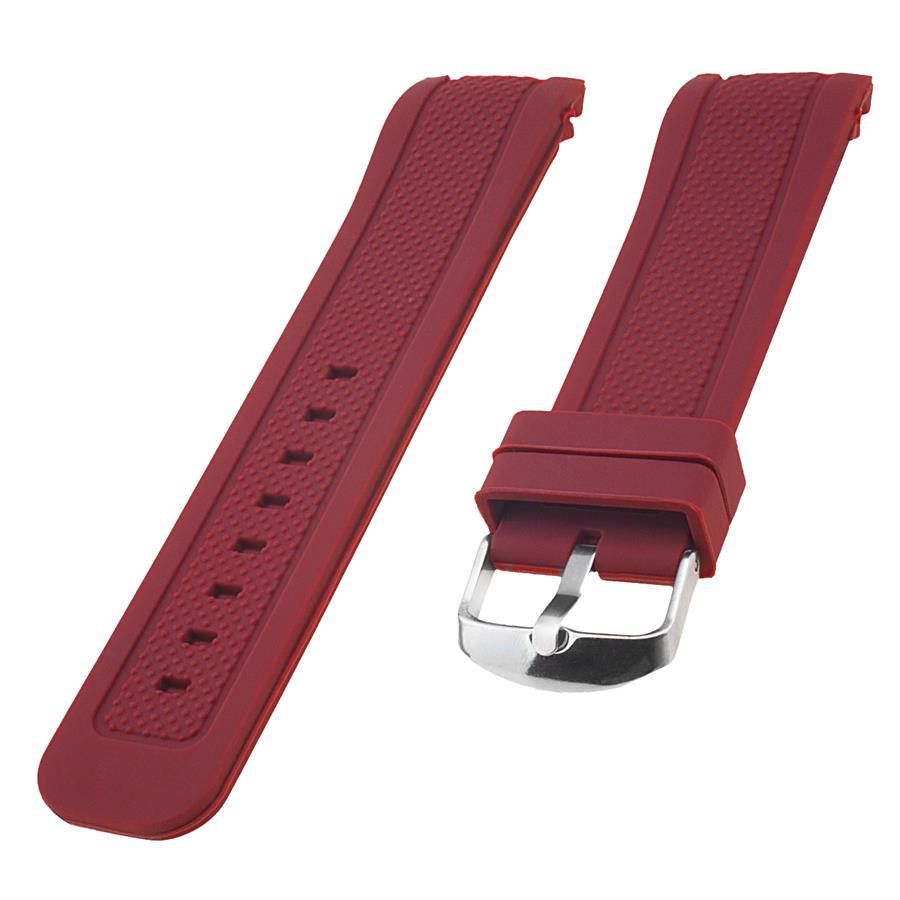 Armani Uyumlu S01A1-R Kırmızı Silikon Saat Kordonu 