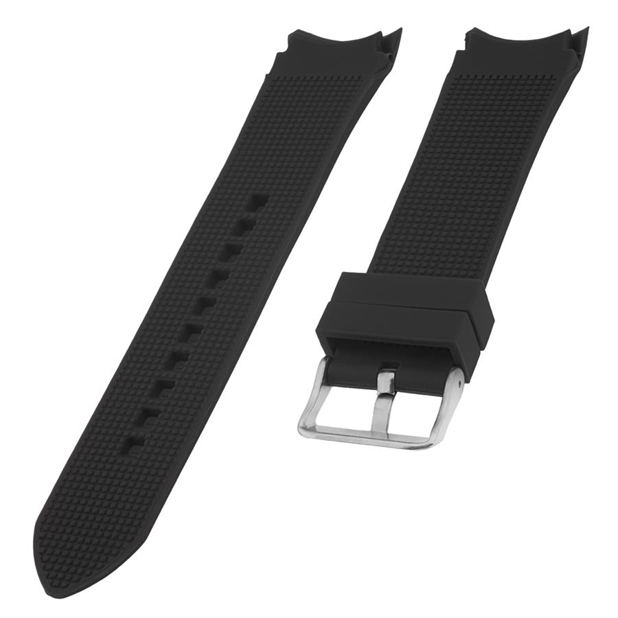 Emporio Armani uyumlu S01A80-B Siyah Silikon Saat Kordonu