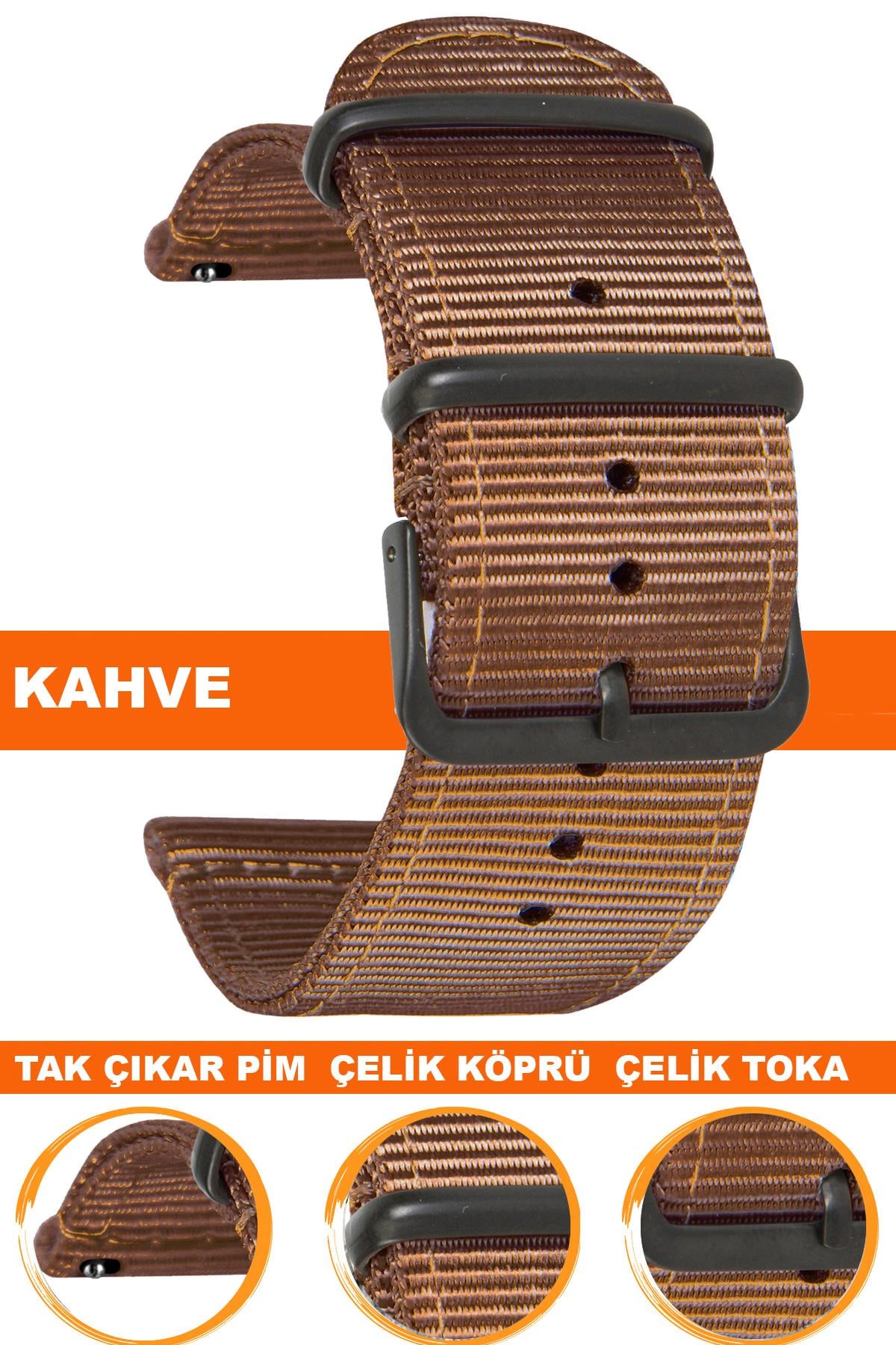 Cobra F39CLDB-K Tekstil Saat Kordonu