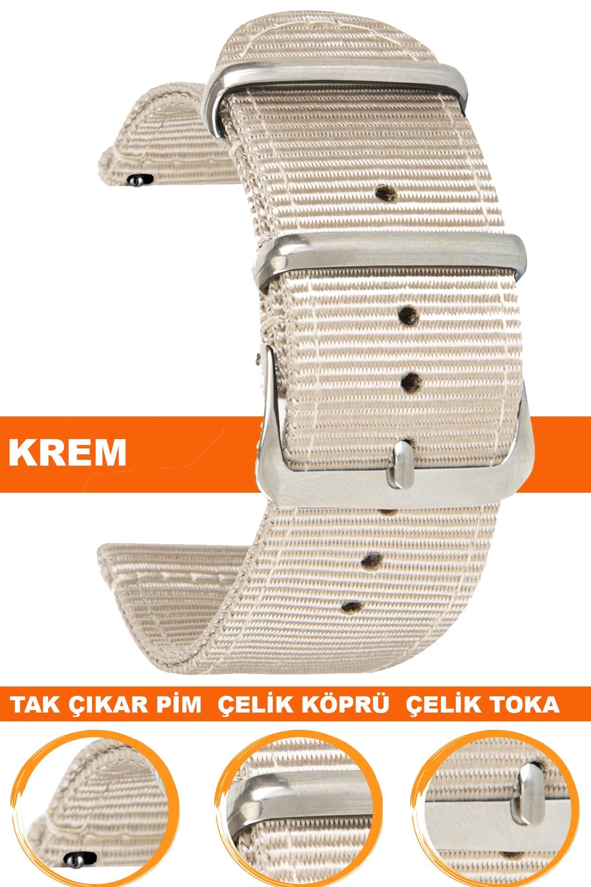 Cobra F39CLDS-BG Tekstil Saat Kordonu