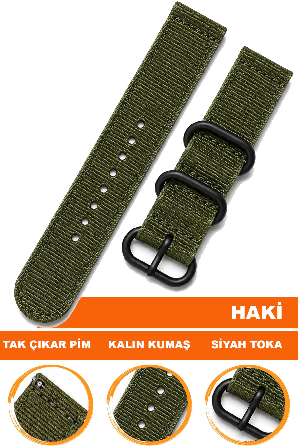 Cobra F39XWDB-AH Tekstil Saat Kordonu