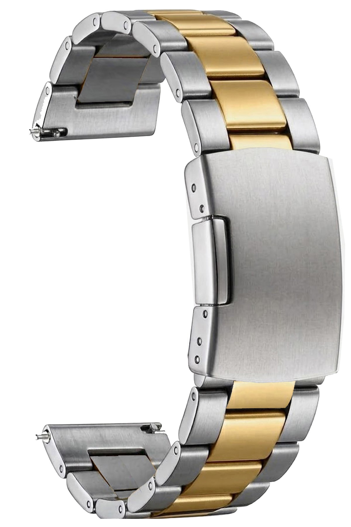 Cobra M24YB-GS Orjinal Çelik Silver ve Gold Renk Metal Saat Kordonu