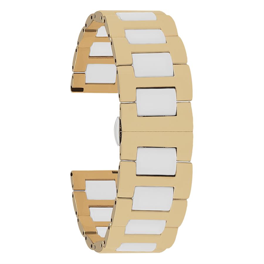 Cobra MS19GL-YW Orjinal Beyaz Seramik Gold Metal Saat Kordonu