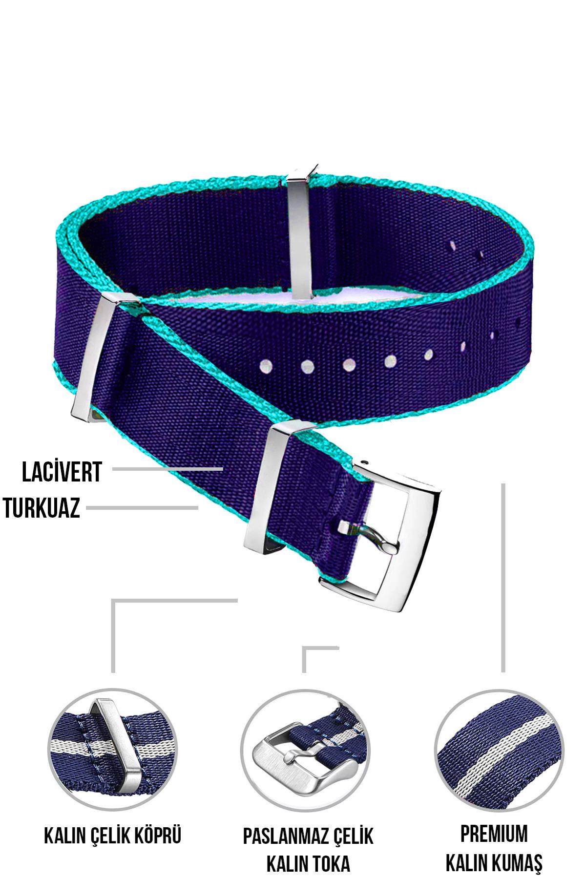 Cobra Paraşüt Kumaş Nato Saat Kordonu N39XWDS-LM