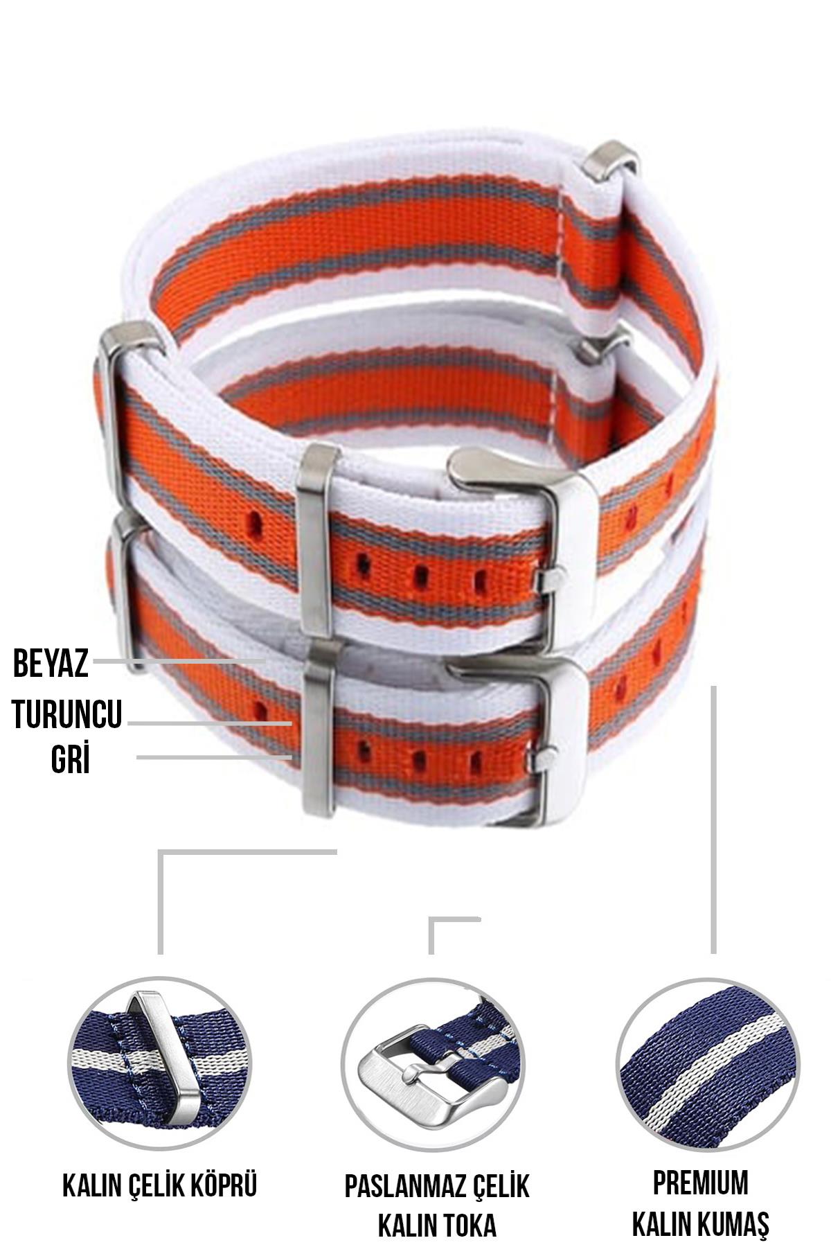 Cobra Paraşüt Kumaş Nato Saat Kordonu N39XWDS-WGT