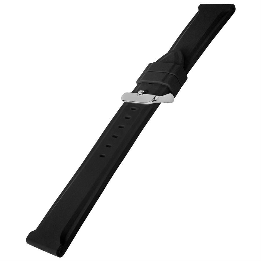 Cobra R14002-B Kauçuk Siyah Renk Spor Saat Kordonu