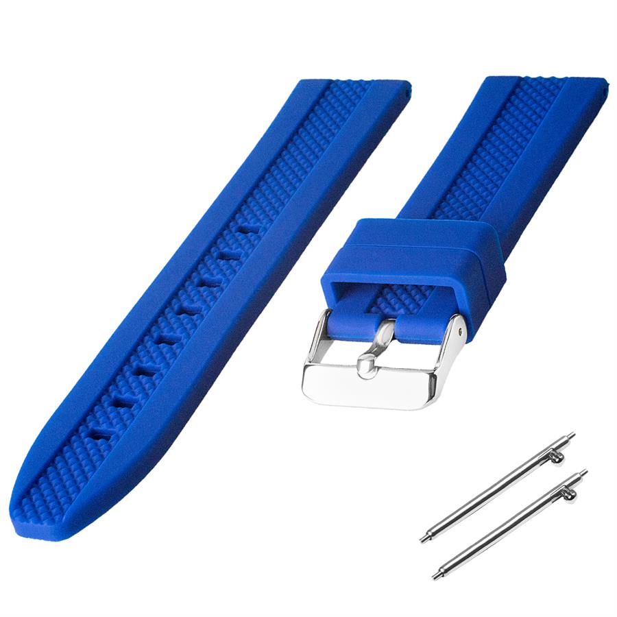 Cobra R14SCPF-M Ortadan Şeritli Kauçuk Saat Kordonu