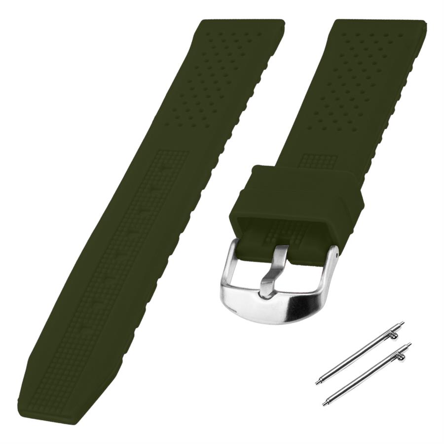 Cobra S01A16-DG Haki Silikon Saat Kordonu