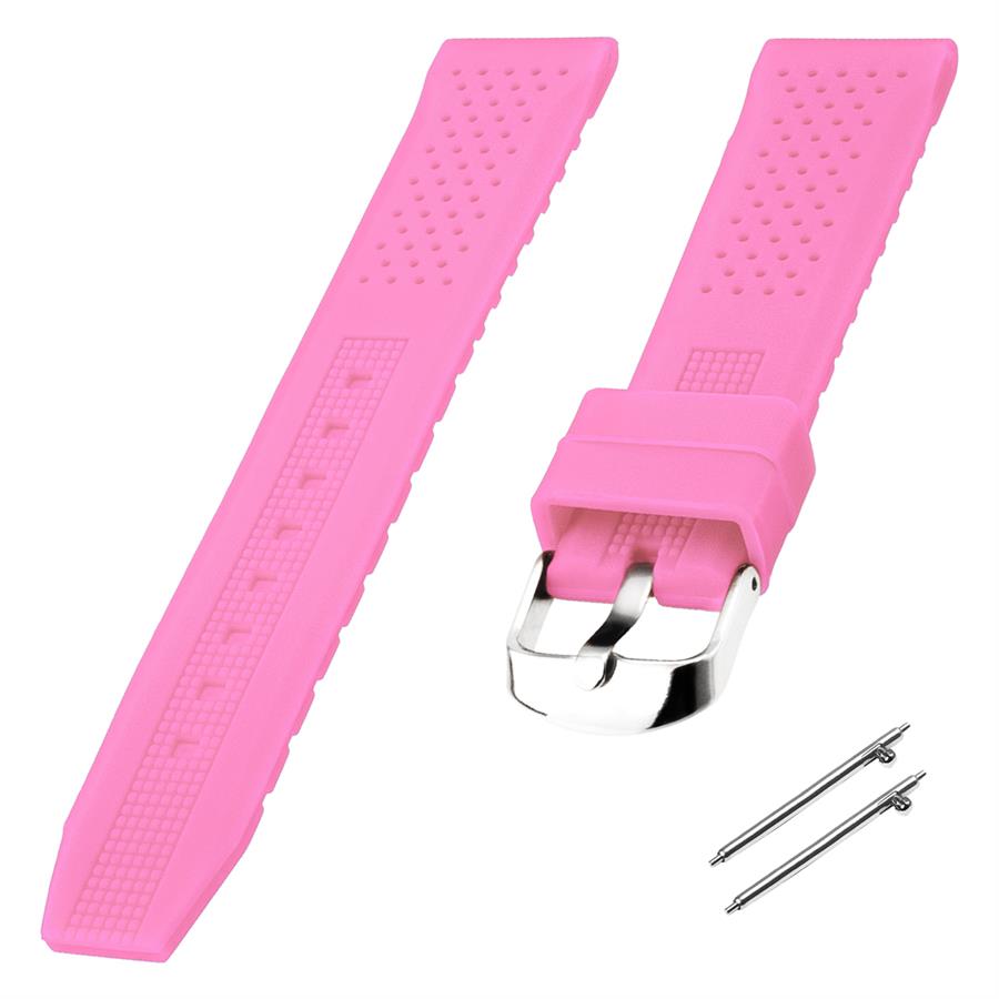 Cobra S01A16-P Pembe Silikon Saat Kordonu