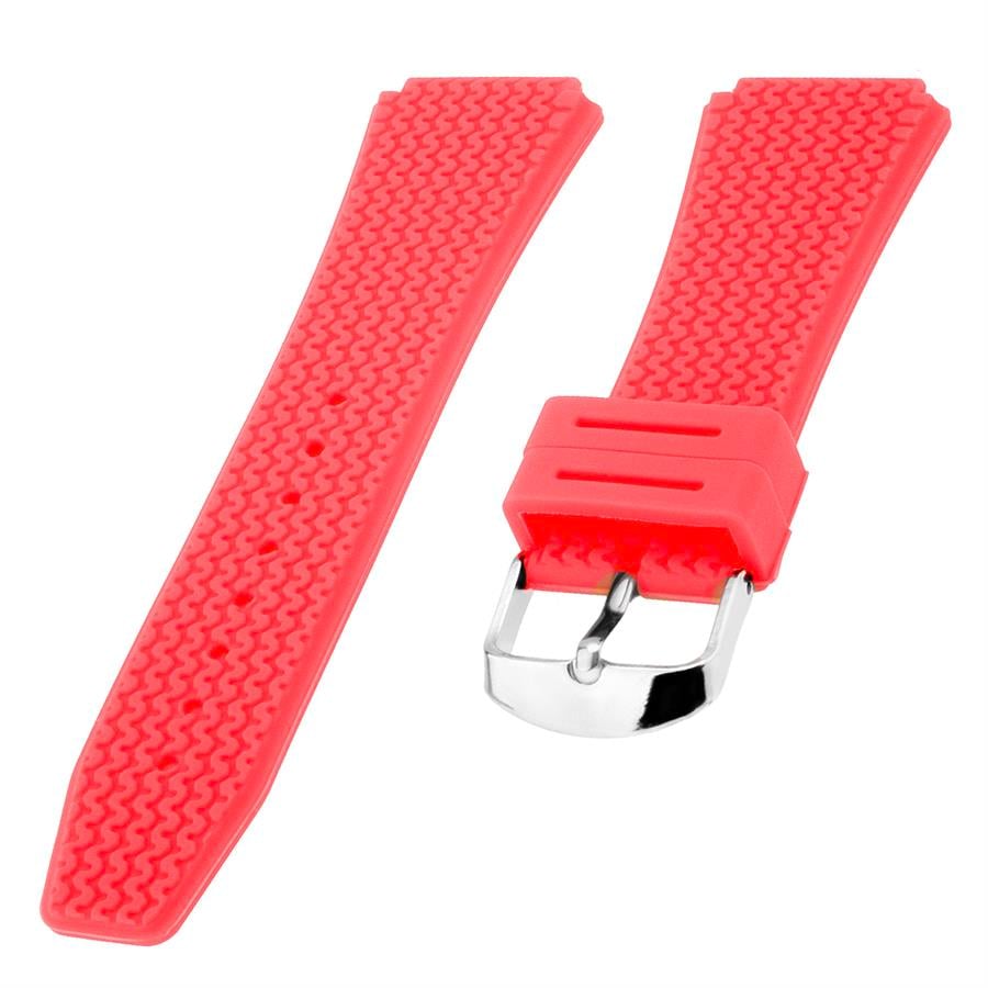 Cobra S01A17-R Kırmızı Silikon Saat Kordonu