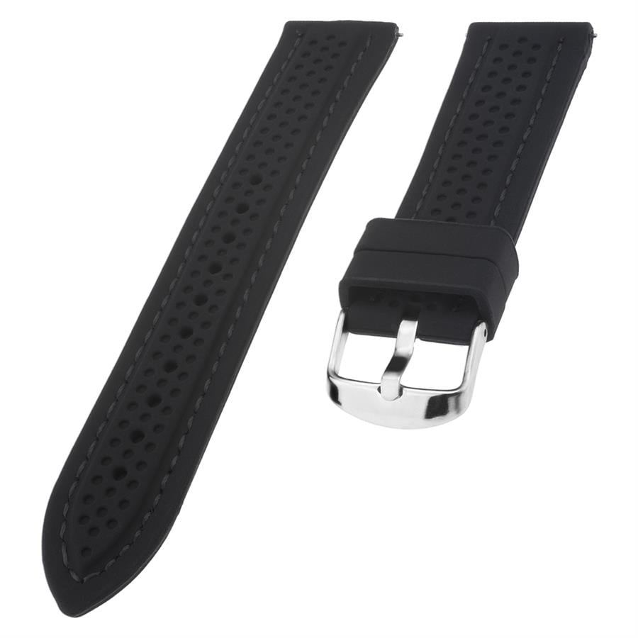 Cobra S01A30B Siyah Silikon Saat Kordonu