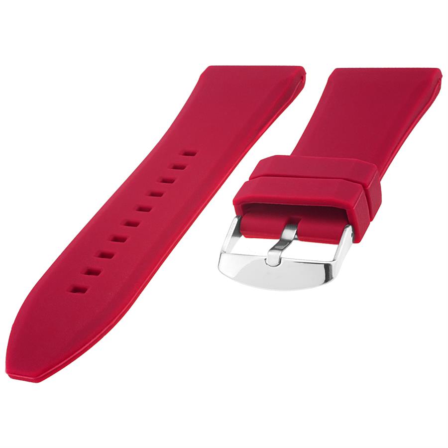 Cobra S01A36-R Kırmızı Silikon Saat Kordonu