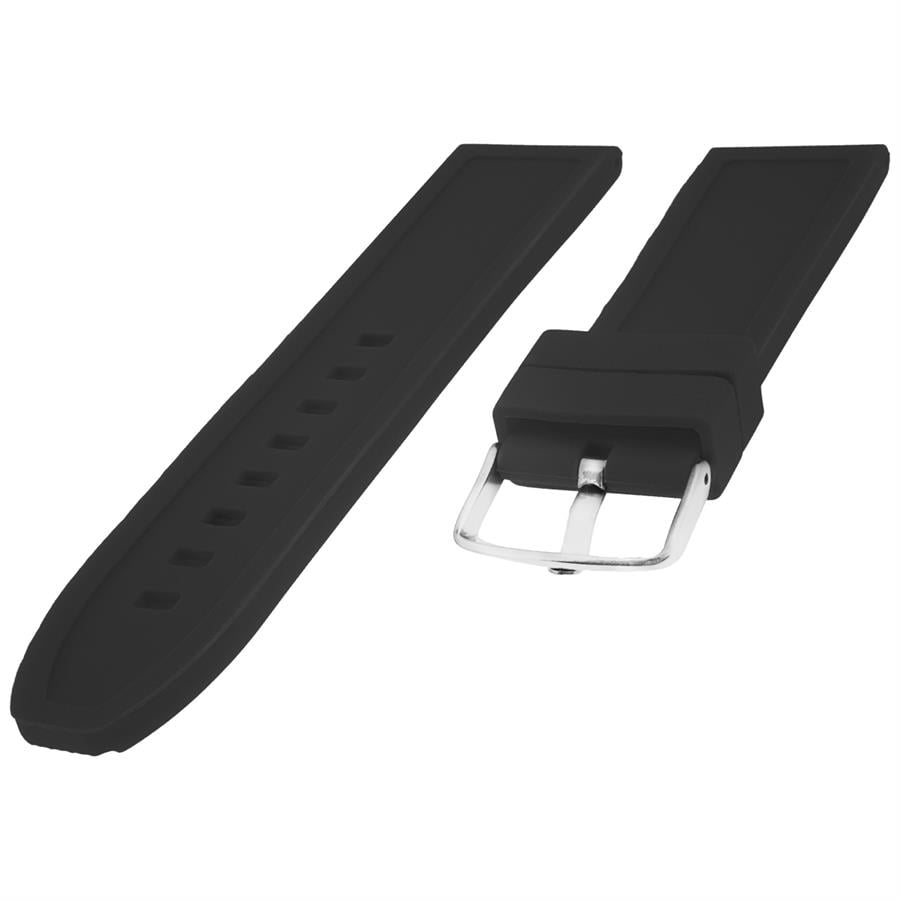 Cobra S01A52-B Siyah Silikon Saat Kordonu