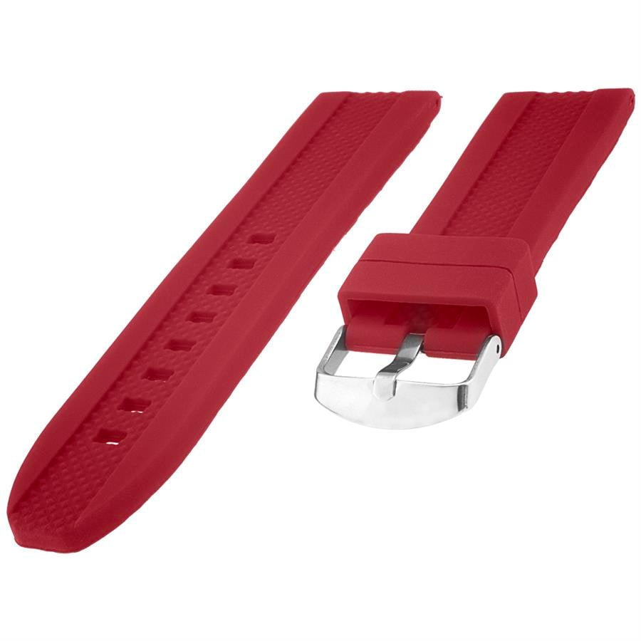 Cobra S01A52-DR Bordo Silikon Saat Kordonu